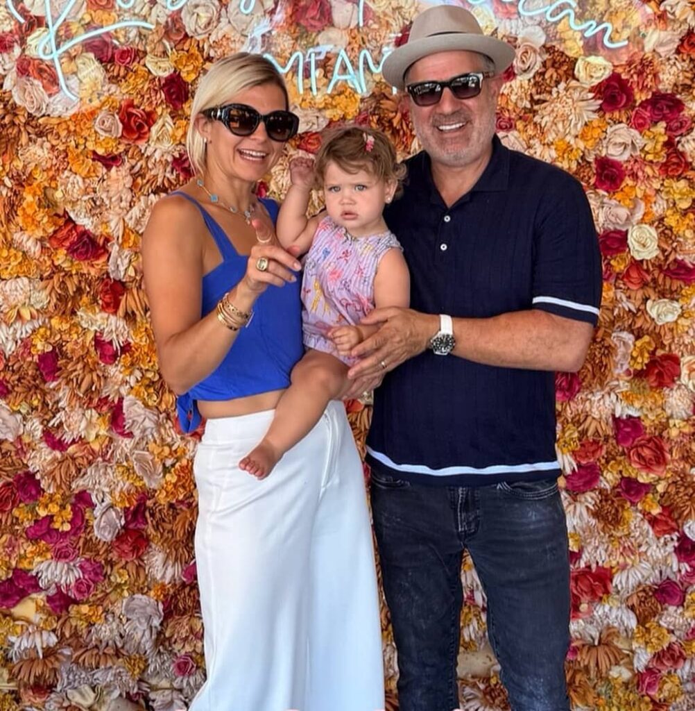 Michael Popok with his daughter