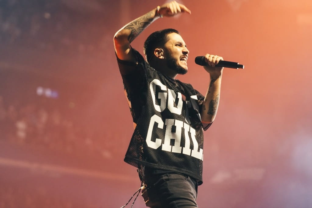 Skema Boy performing on stage