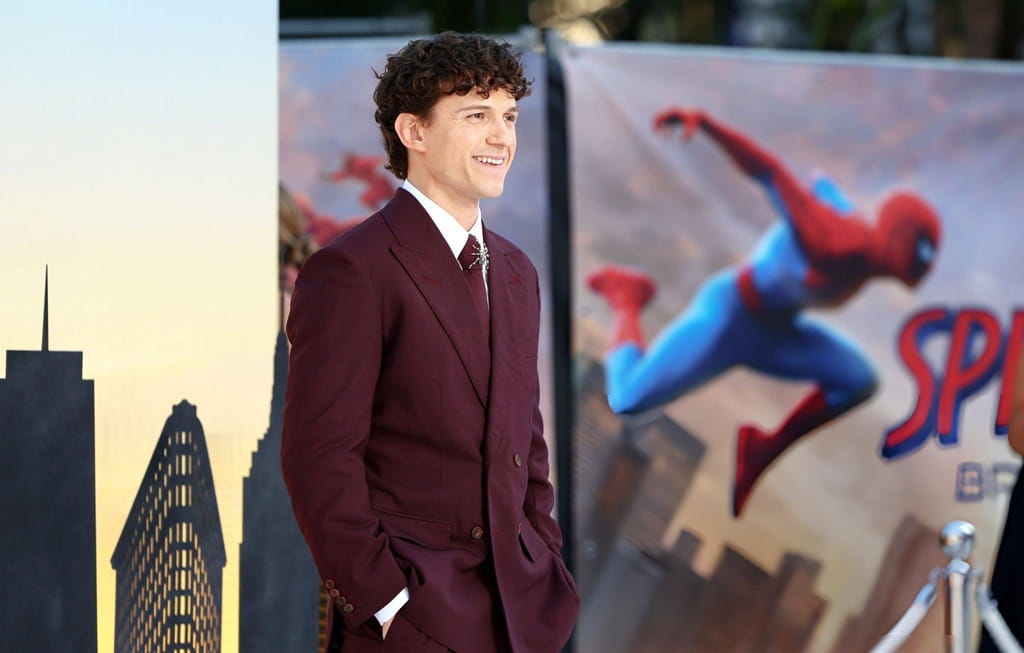 Tom Holland during movie promotion