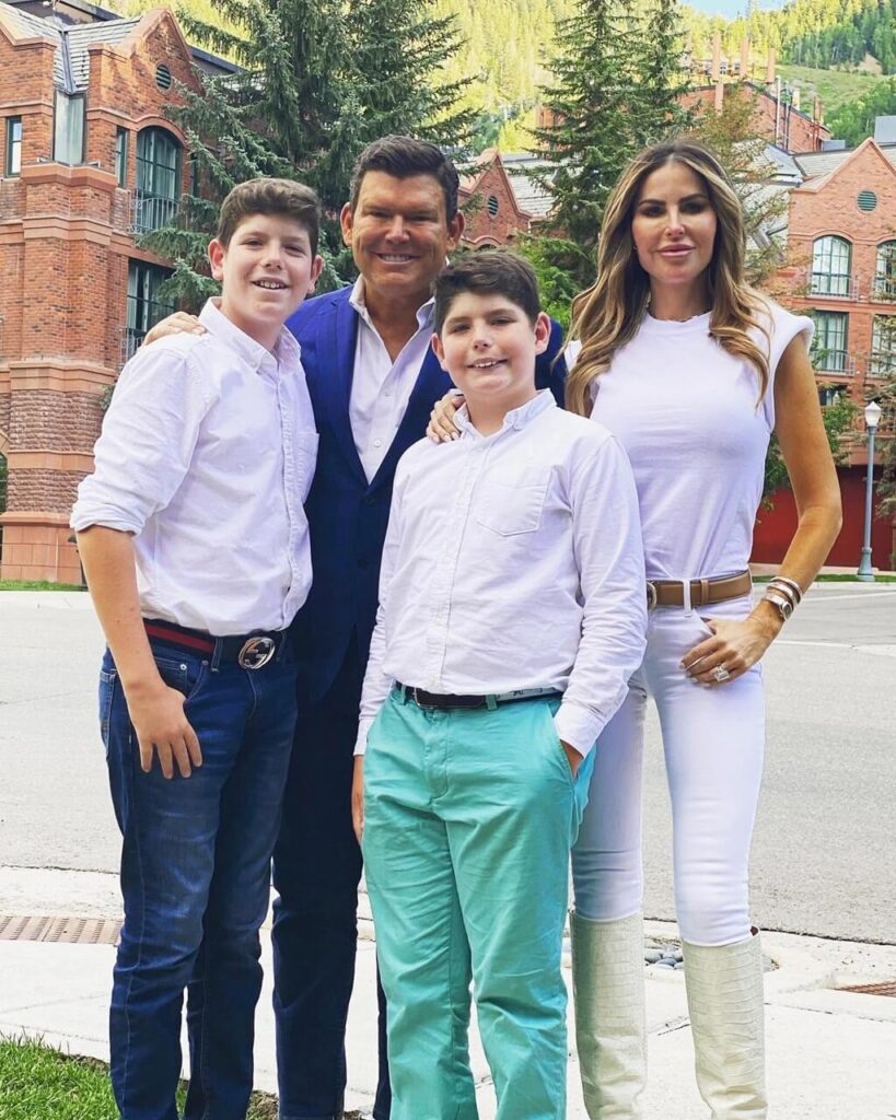 Bret Baier with wife & children