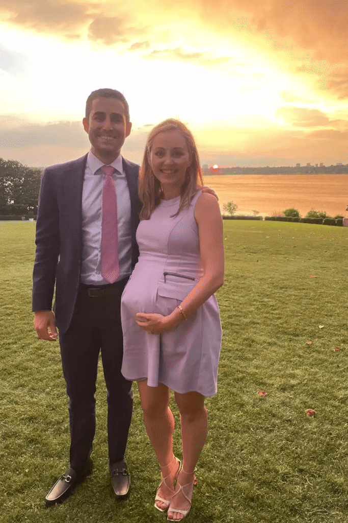 Taylor Riggs with her husband